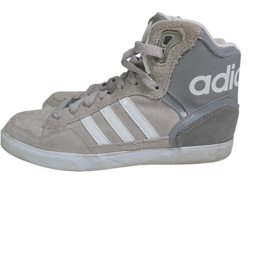 ADIDAS Extaball S75786 Gray Suede High Top Sneakers Shoes Womens 7.5 Basketball